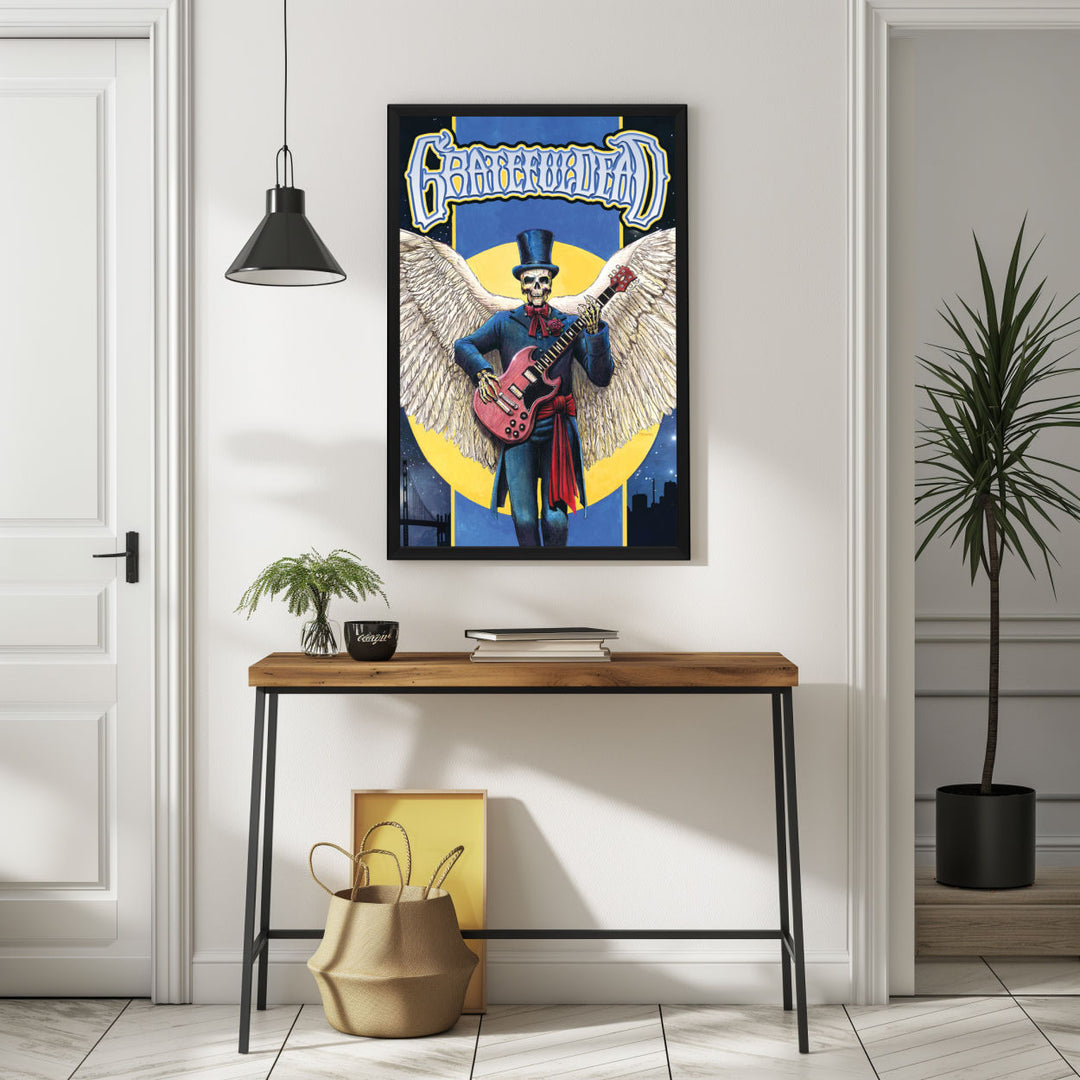 Background with Framed Poster