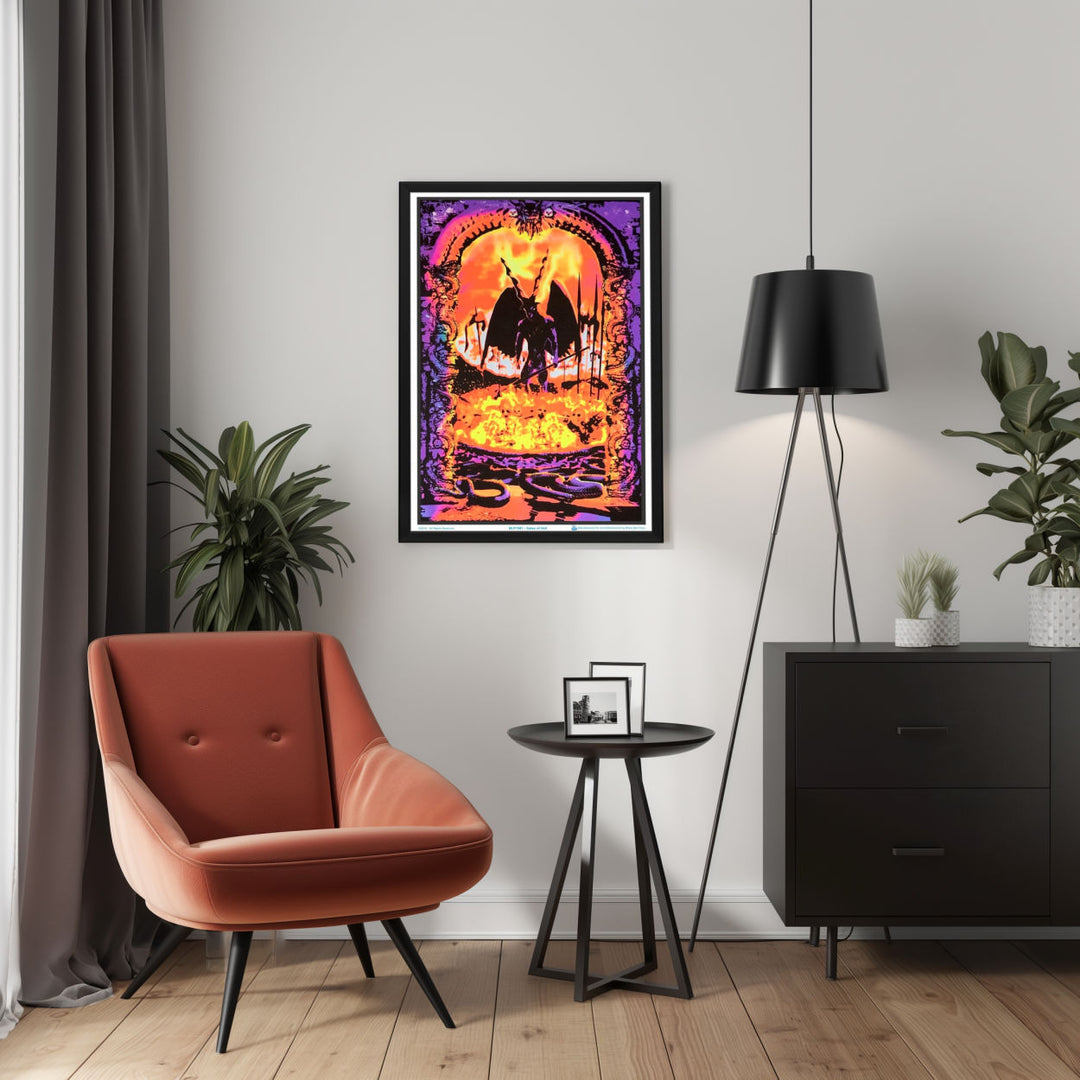 Background with Framed Poster