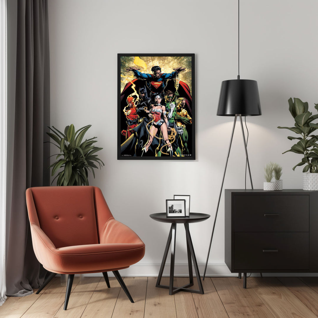 Background with Framed Poster