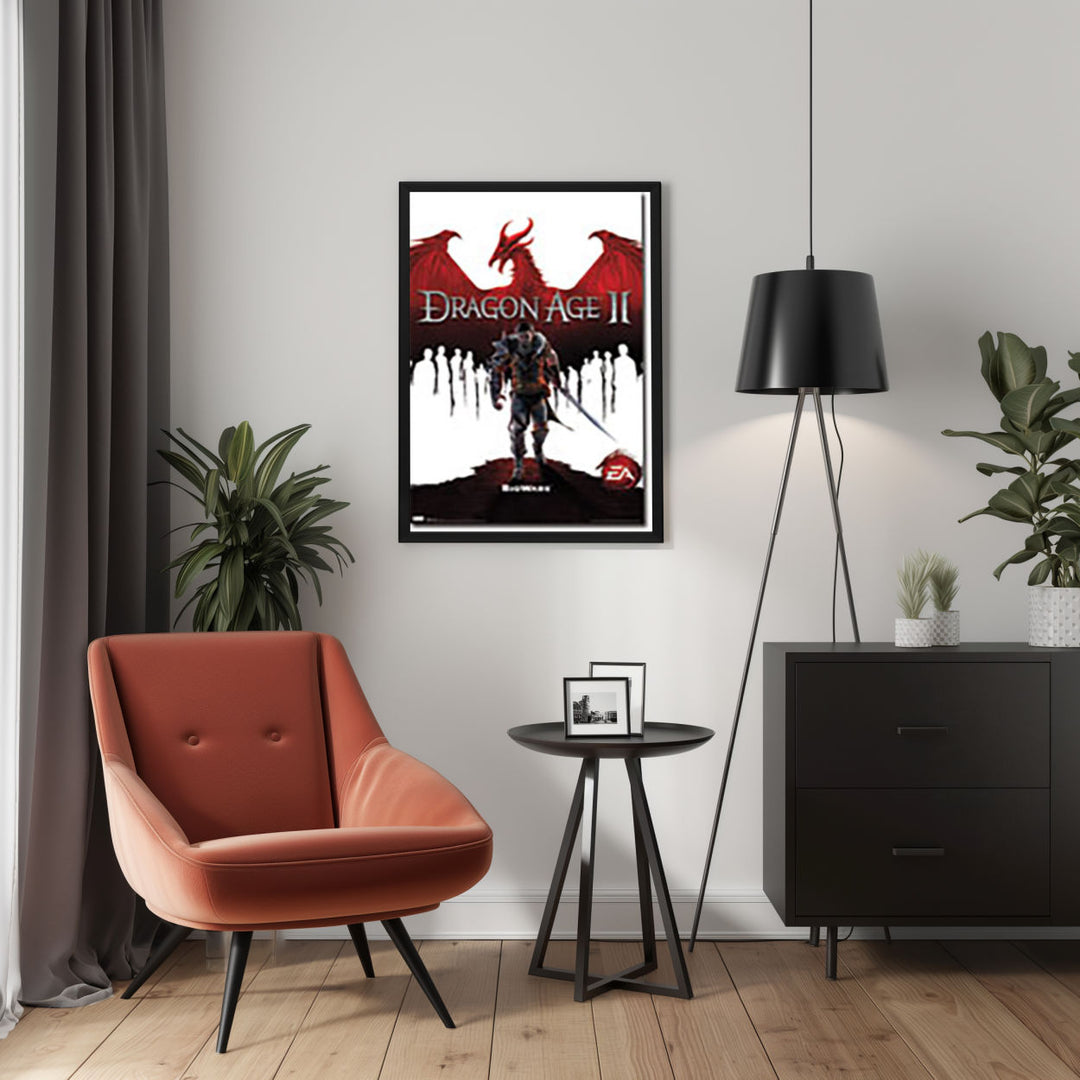 Background with Framed Poster