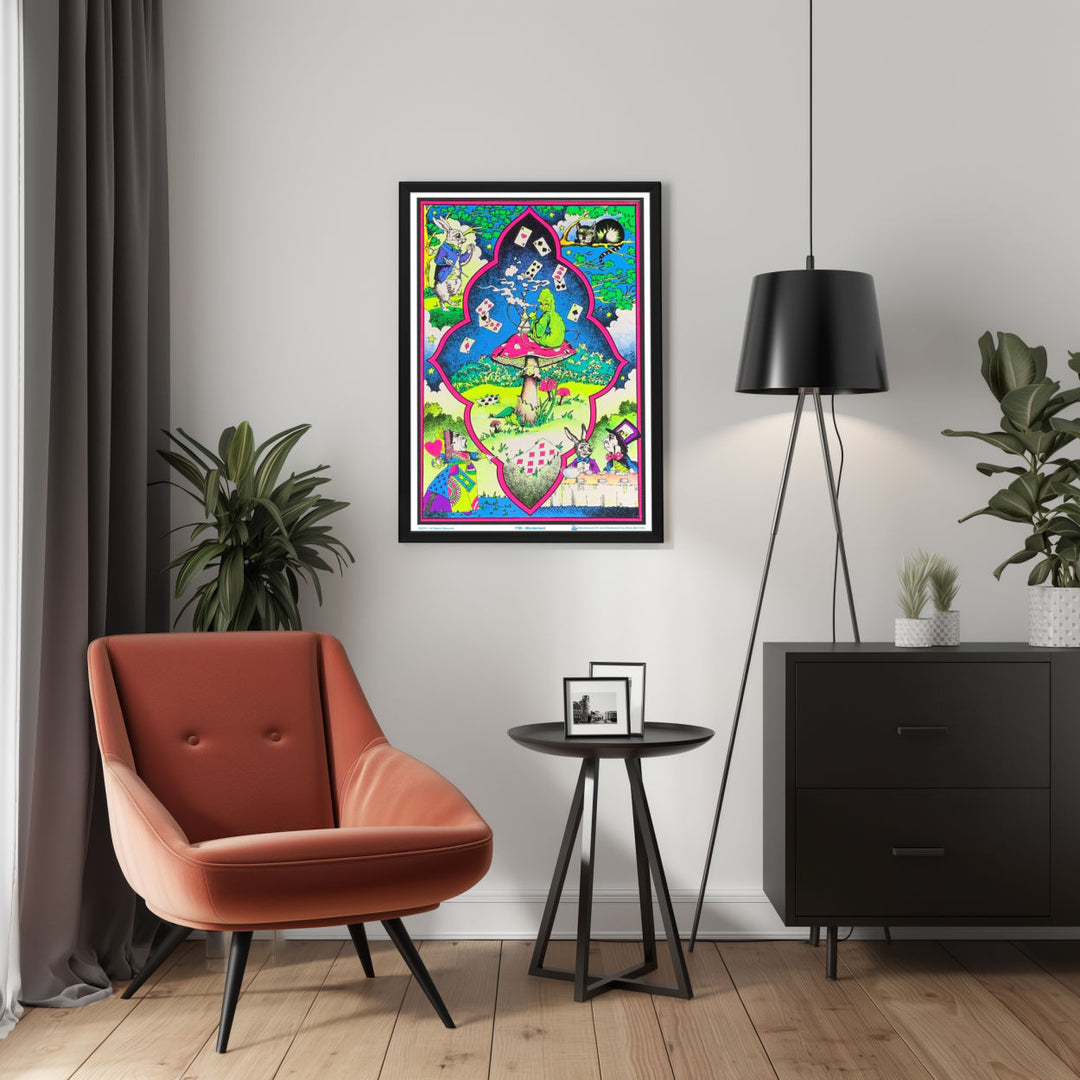 Background with Framed Poster