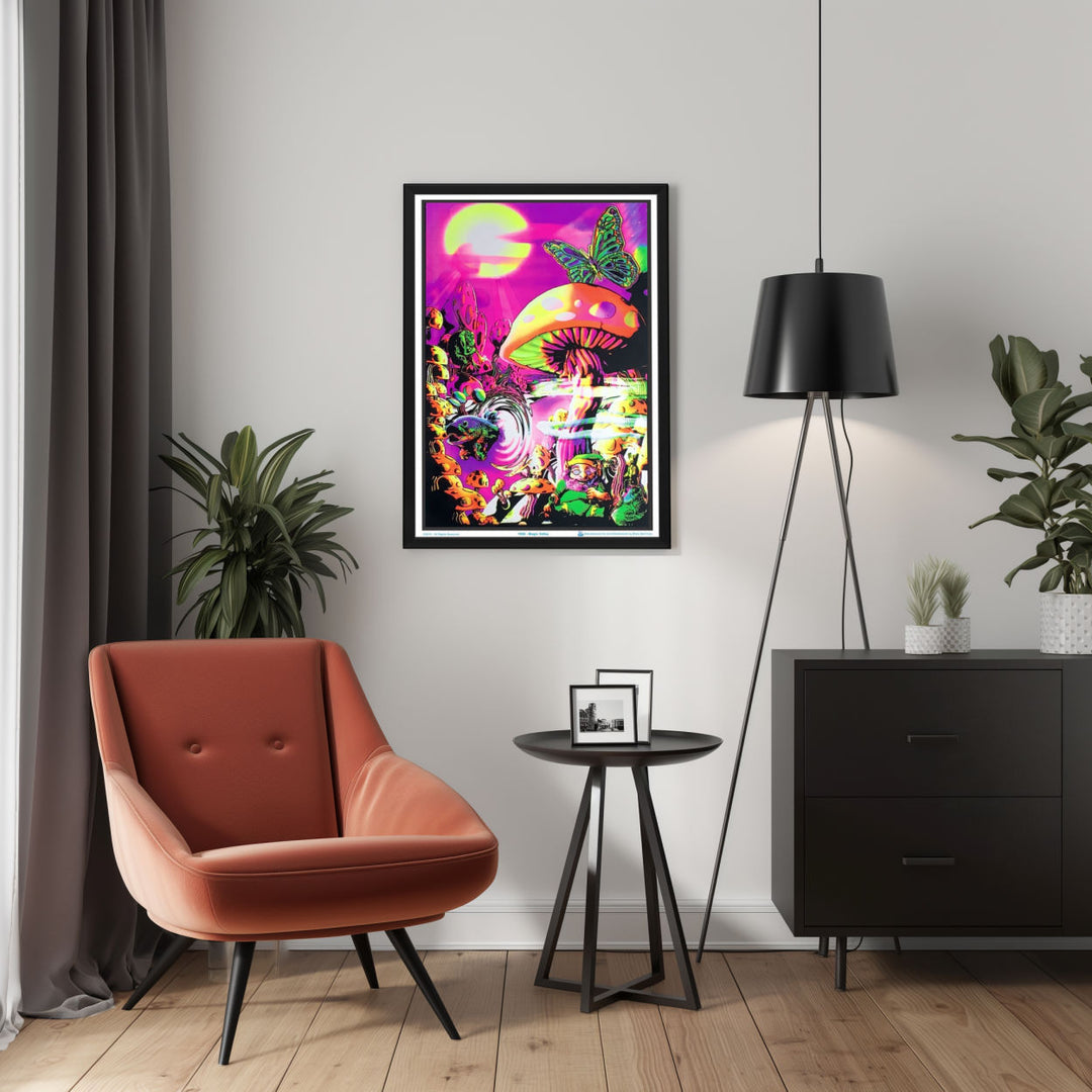 Background with Framed Poster