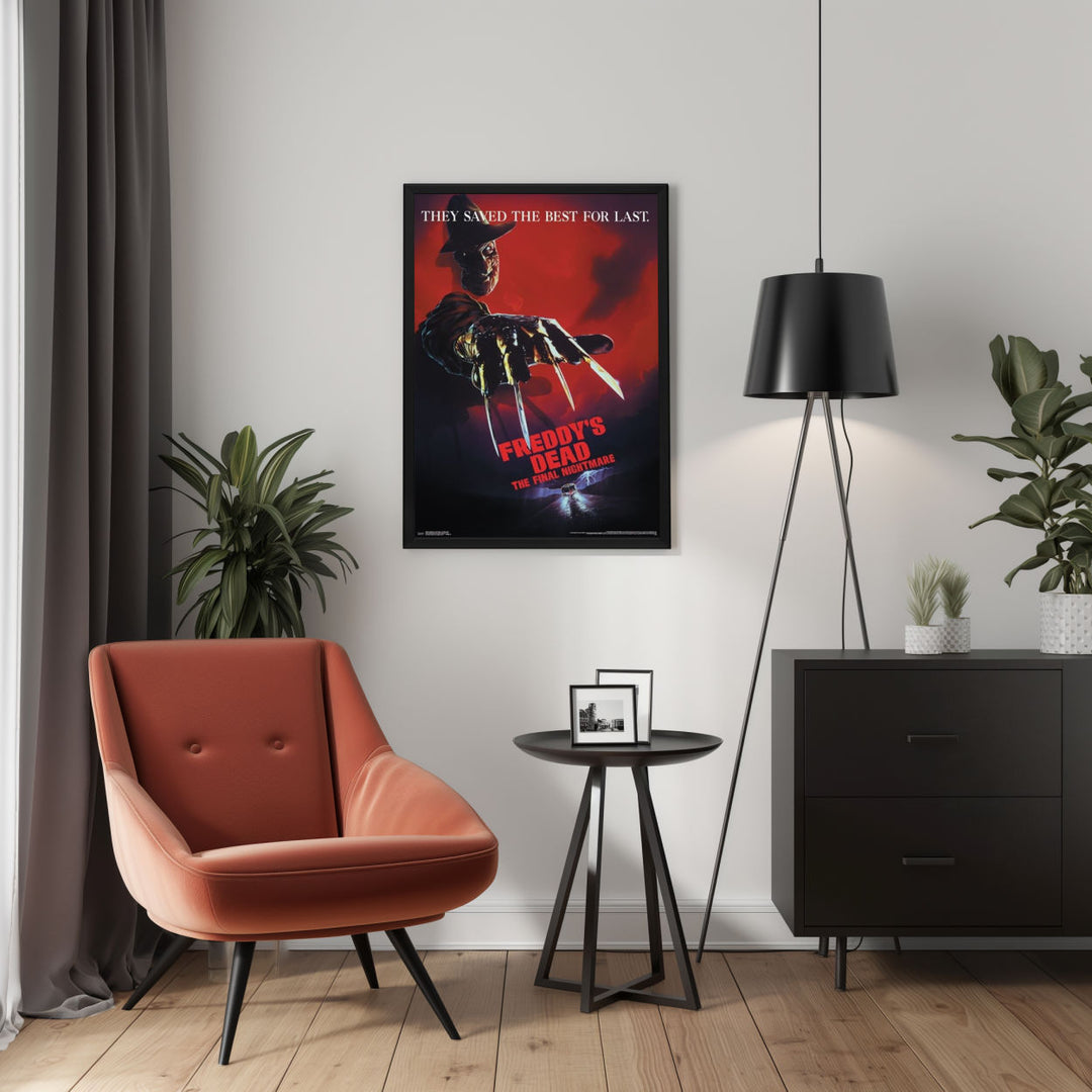 Background with Framed Poster
