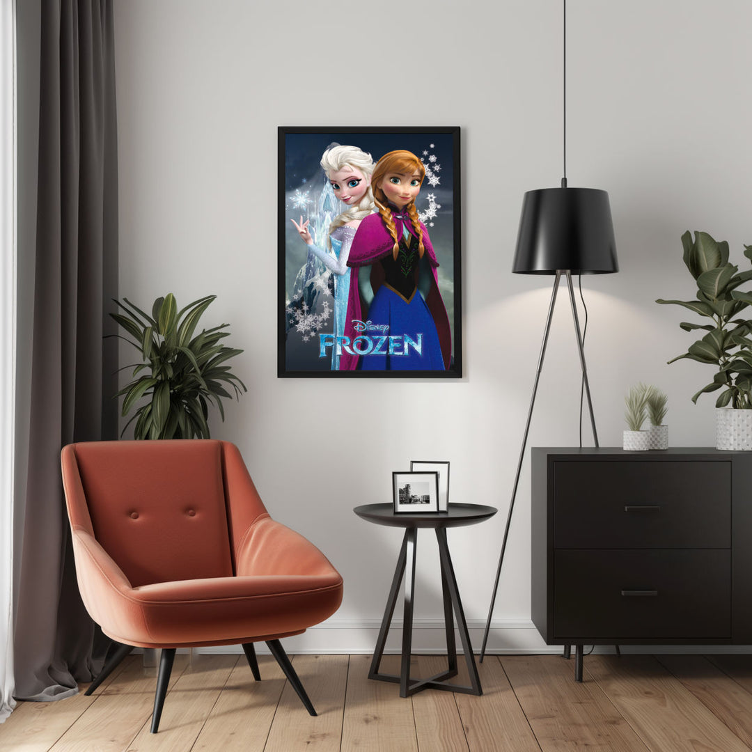Background with Framed Poster