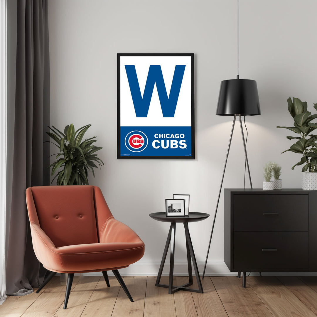 Background with Framed Poster