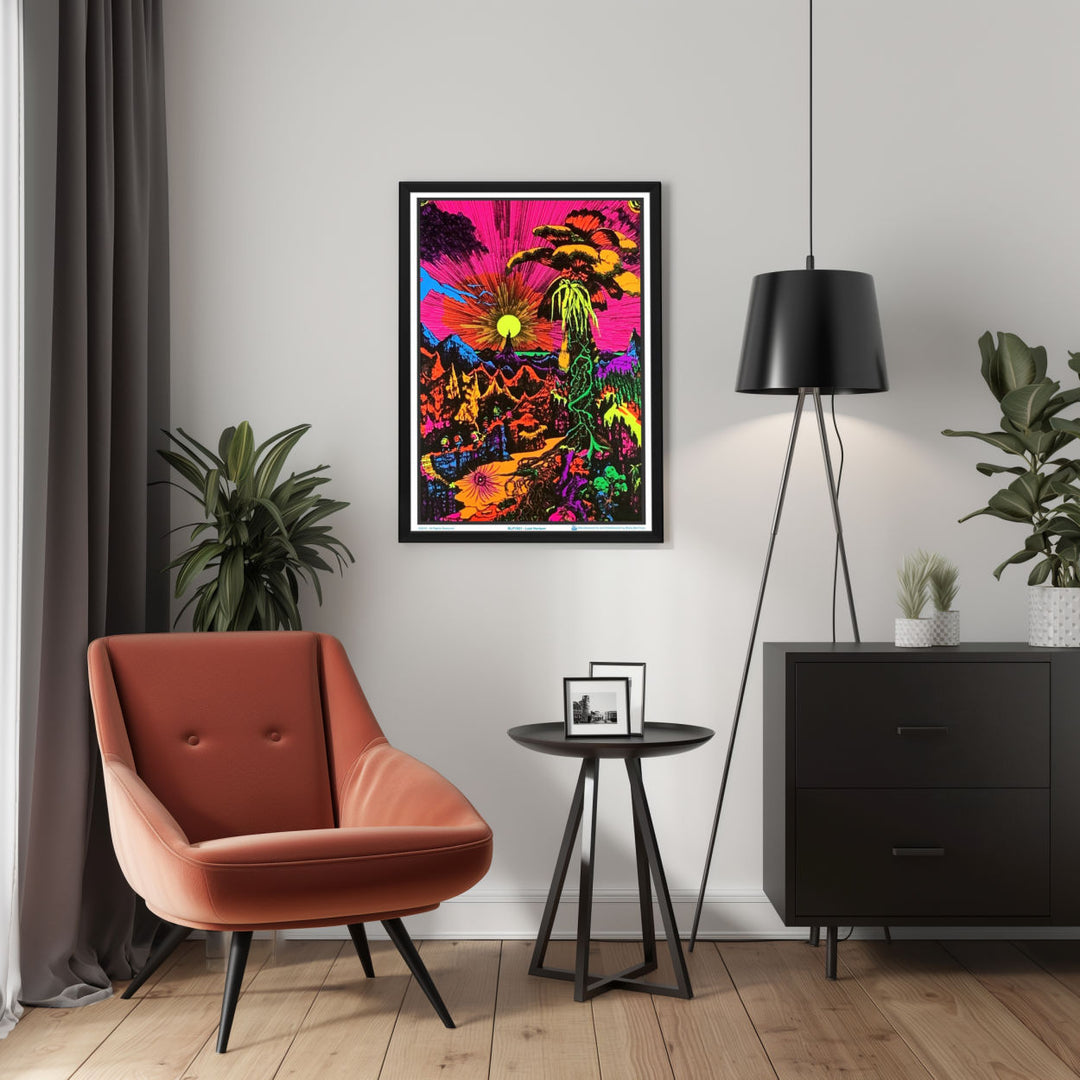 Background with Framed Poster