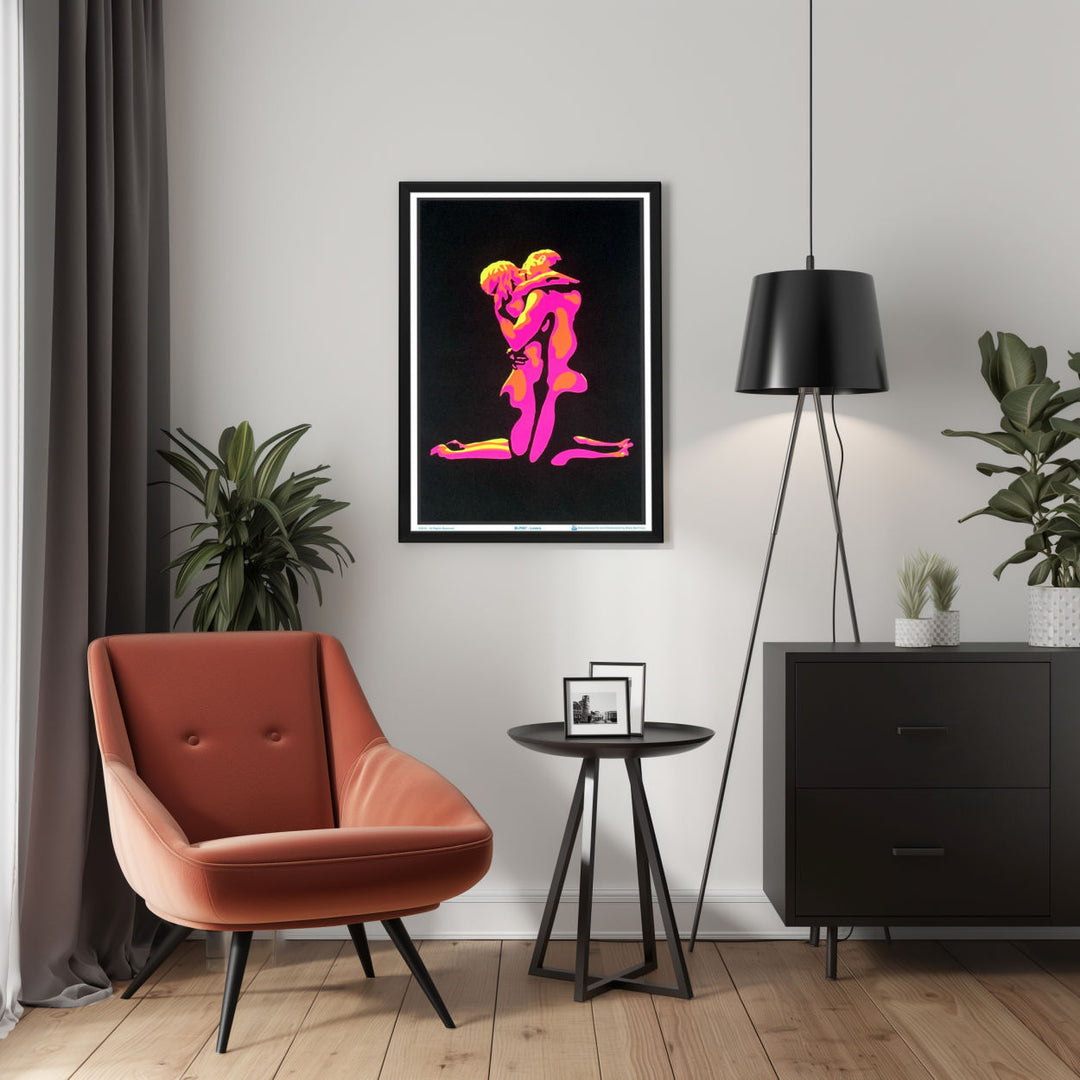 Background with Framed Poster