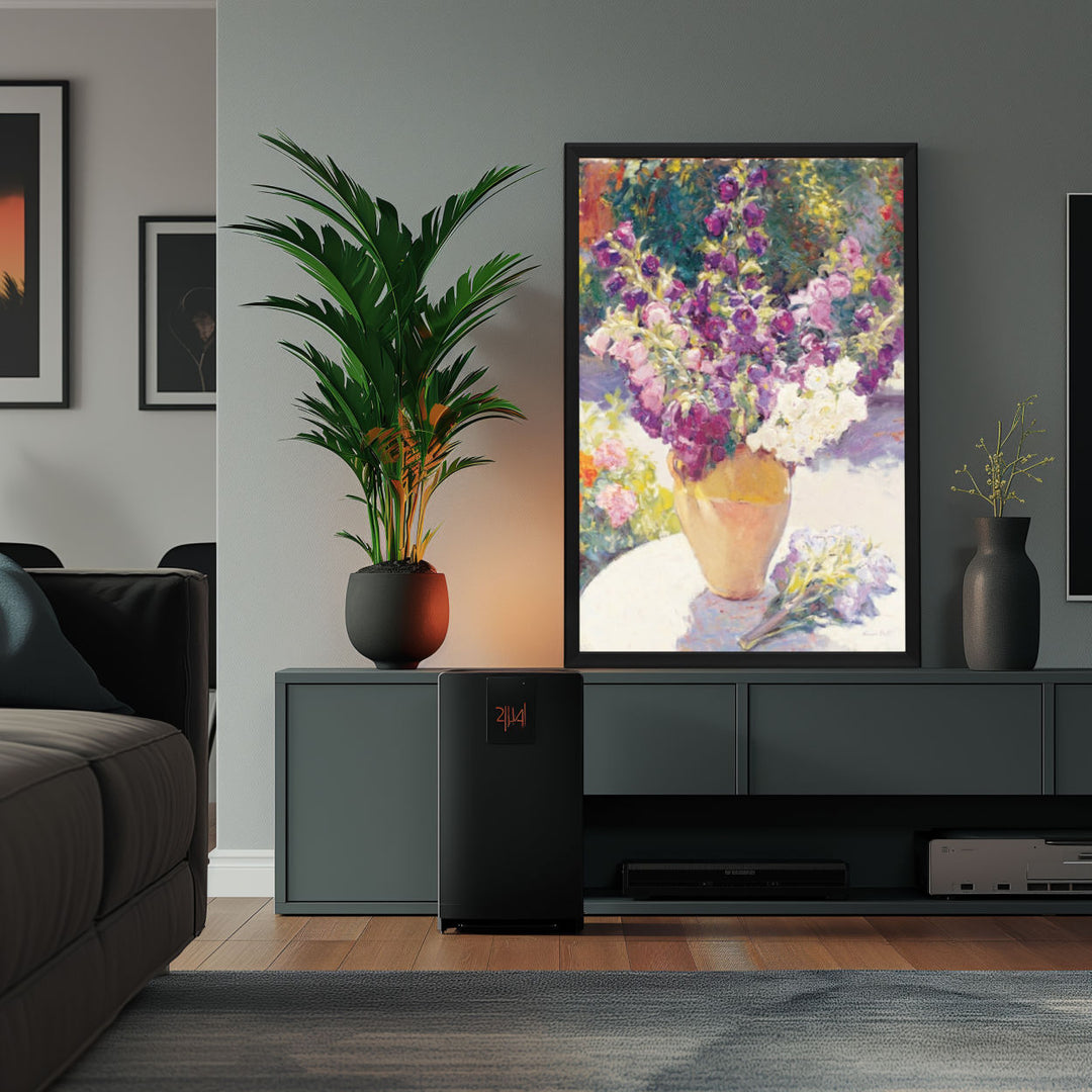 Background with Framed Poster