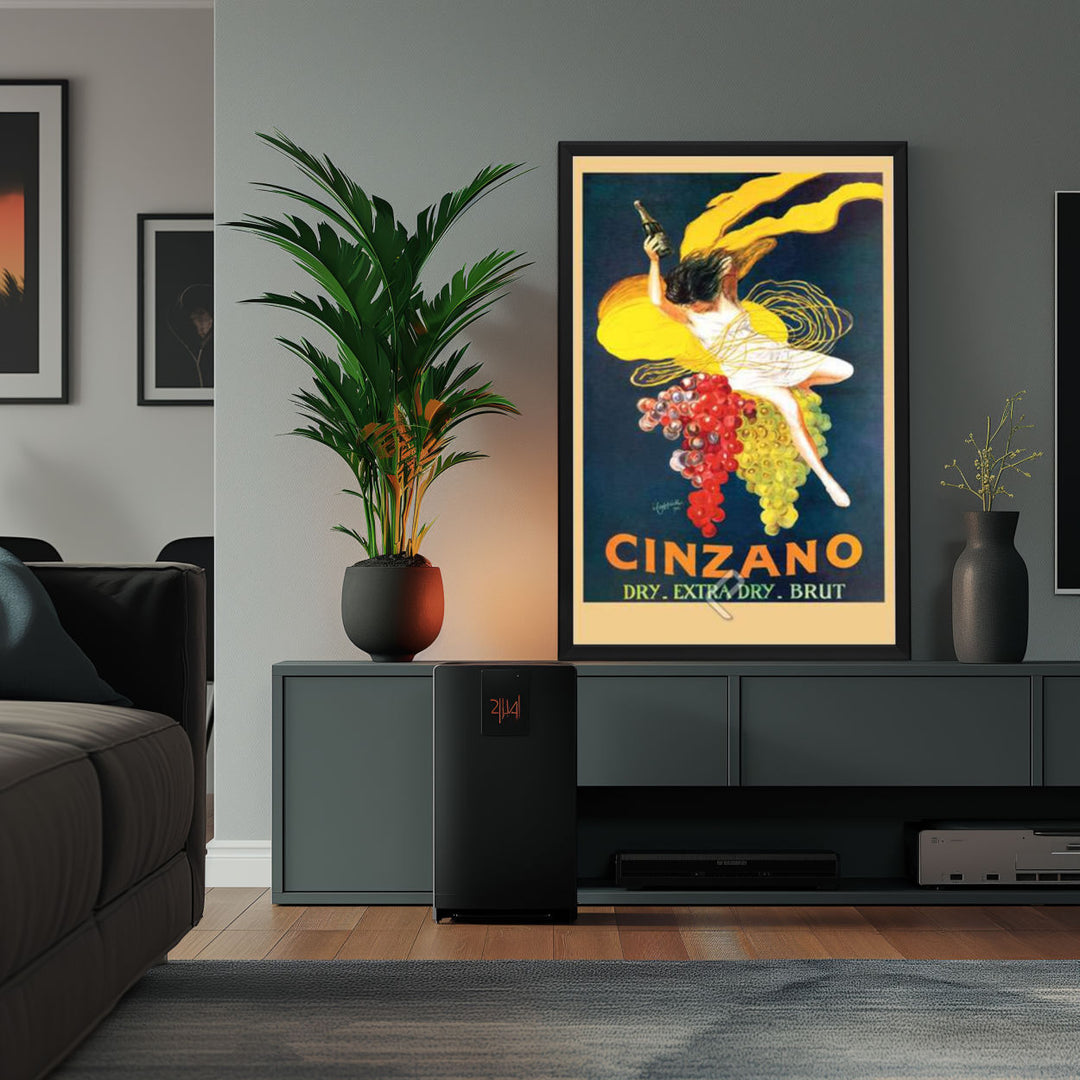 Background with Framed Poster