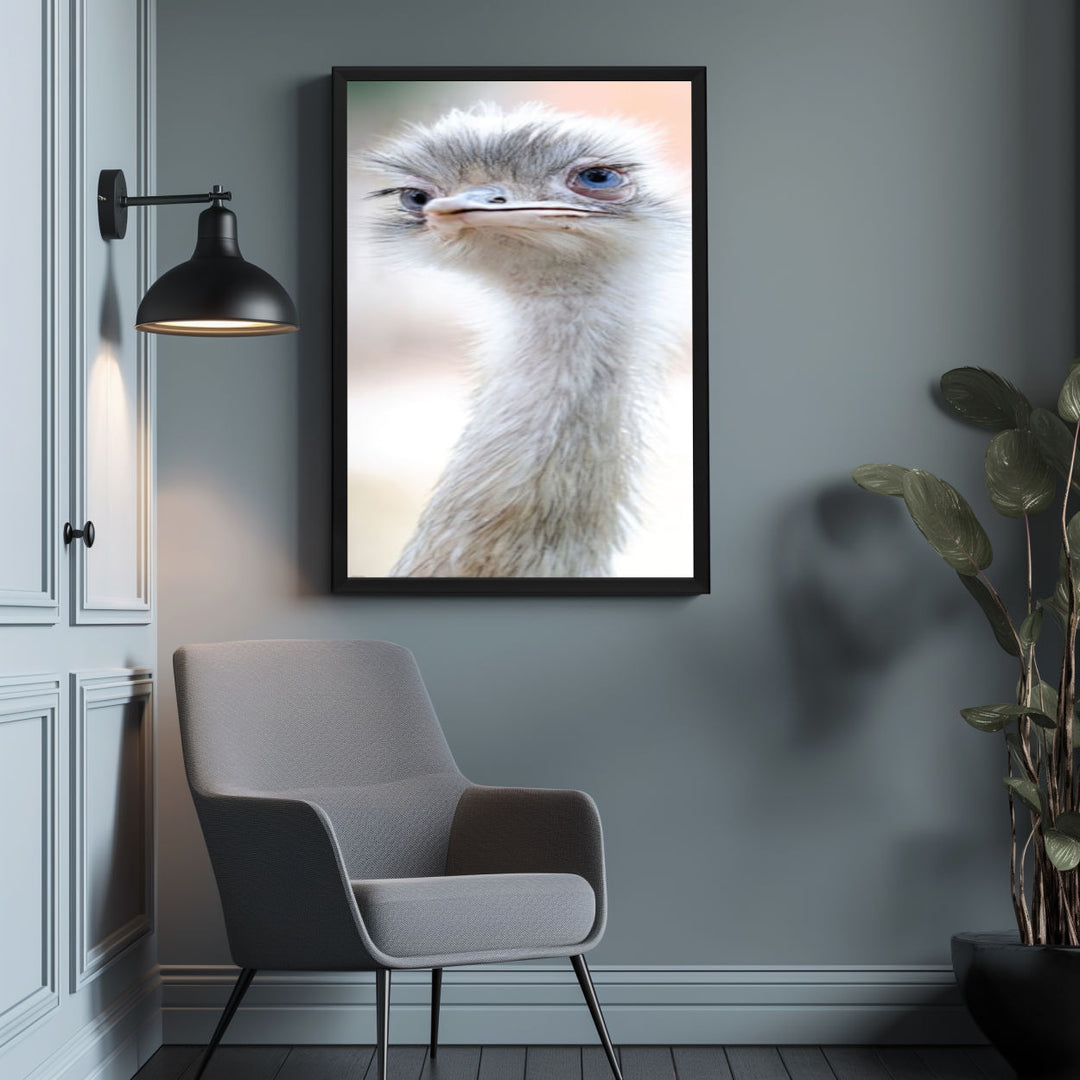 Background with Framed Poster
