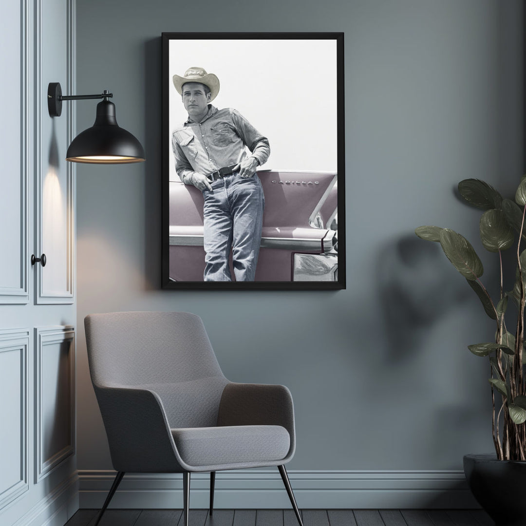 Background with Framed Poster
