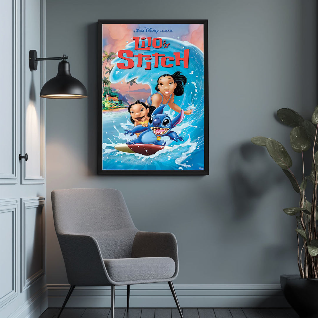 Background with Framed Poster