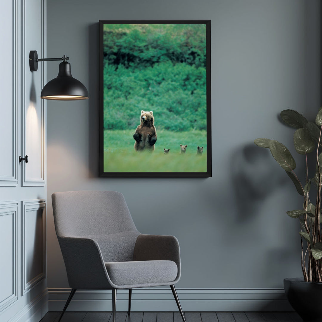 Background with Framed Poster