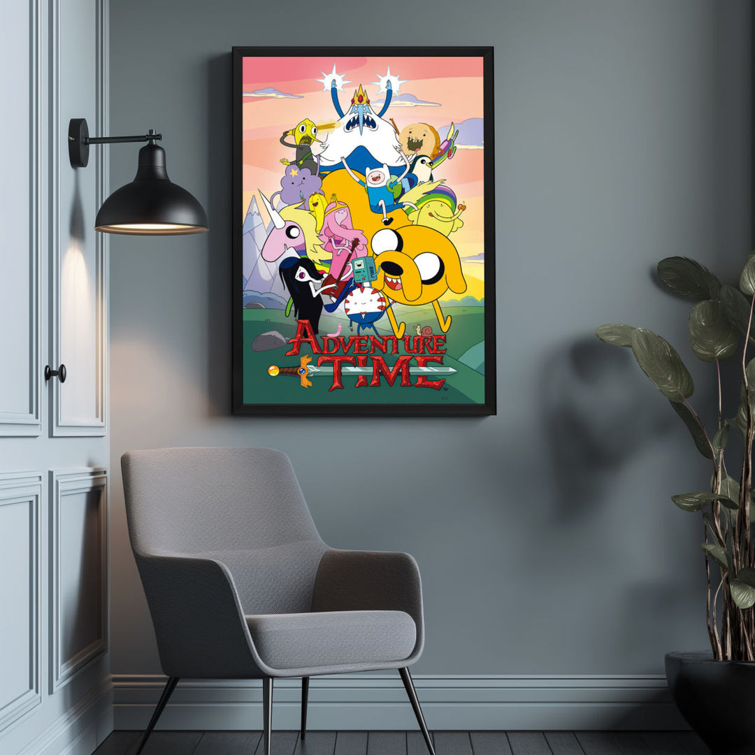 Background with Framed Poster