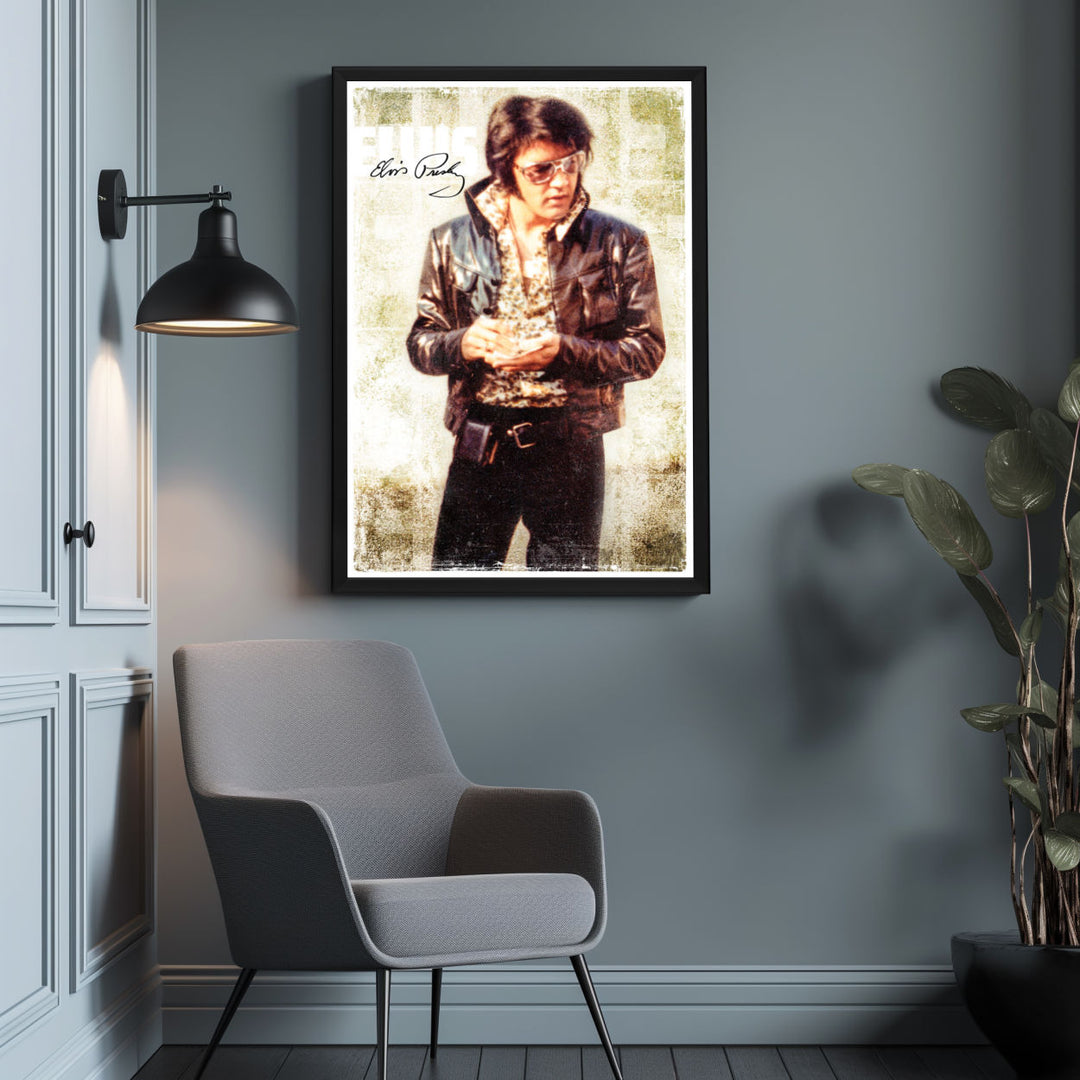 Background with Framed Poster