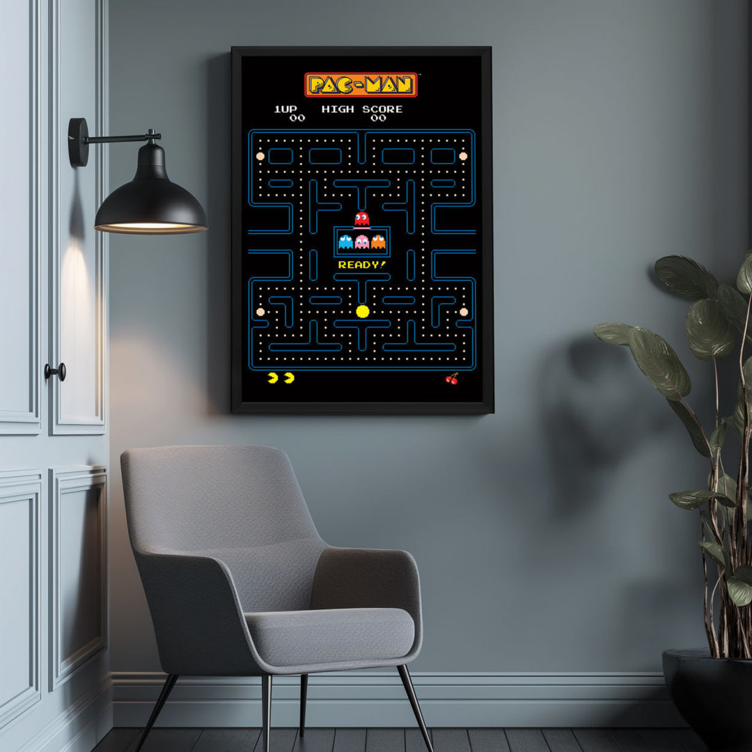 Background with Framed Poster