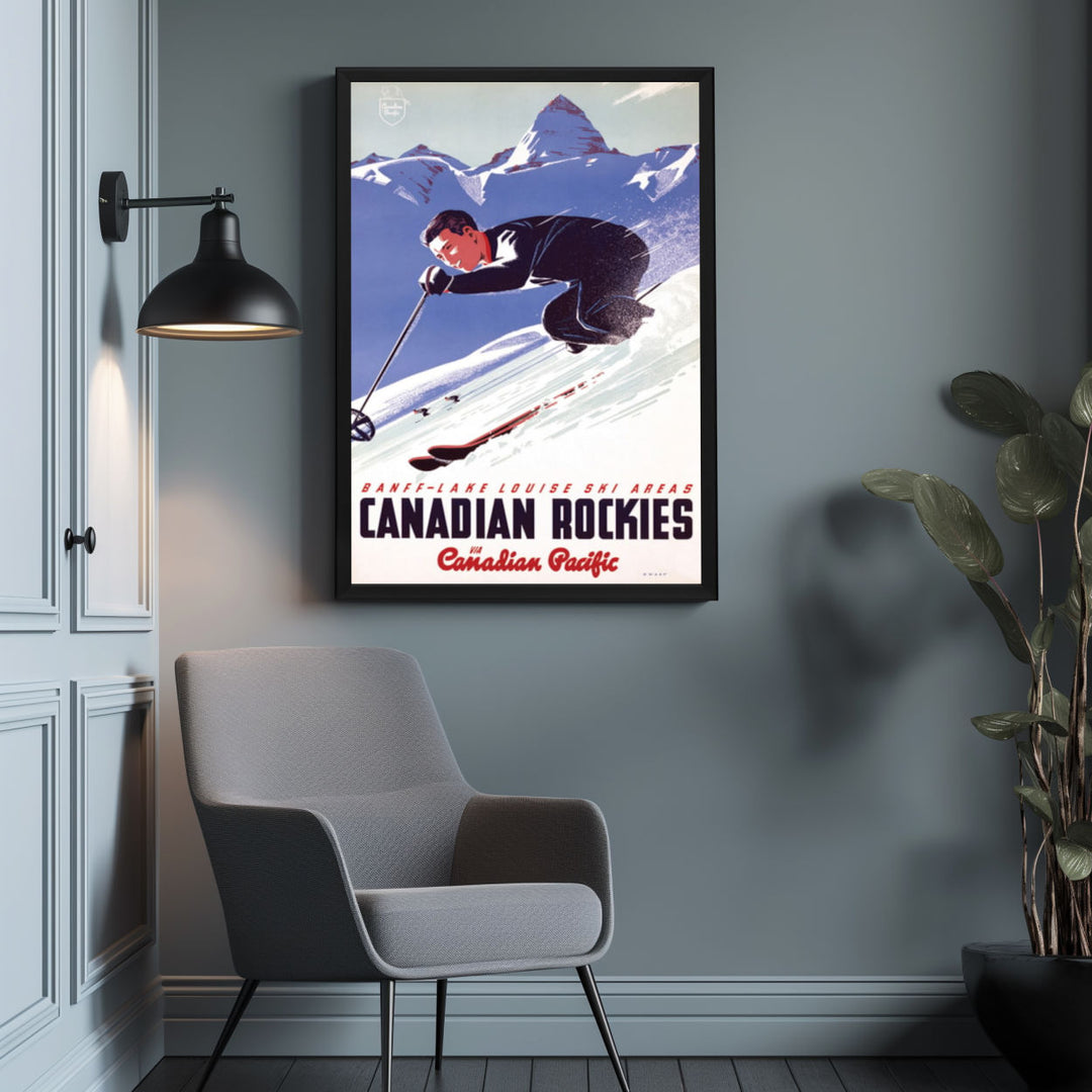 Background with Framed Poster