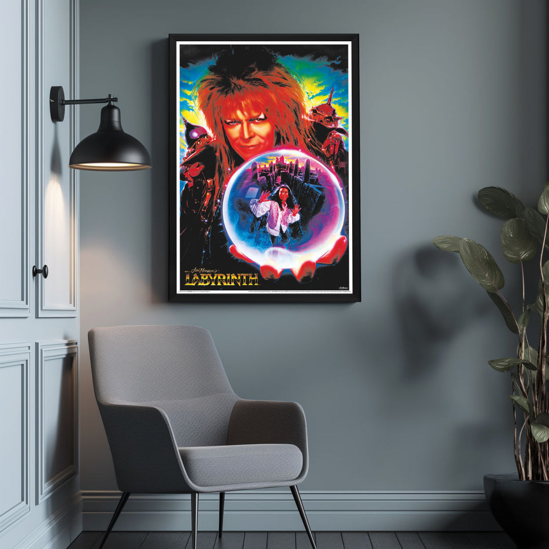 Background with Framed Poster