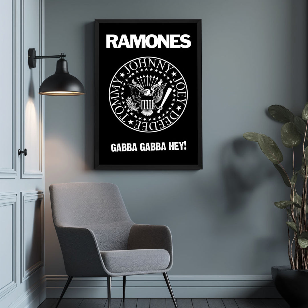 Background with Framed Poster