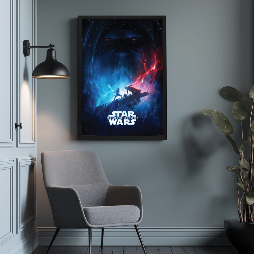 Background with Framed Poster