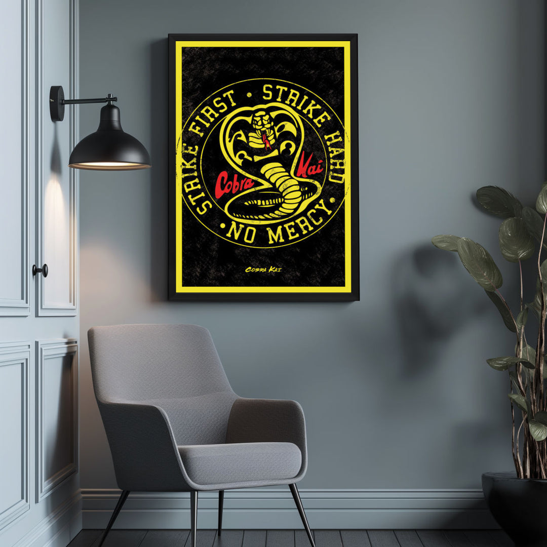 Background with Framed Poster