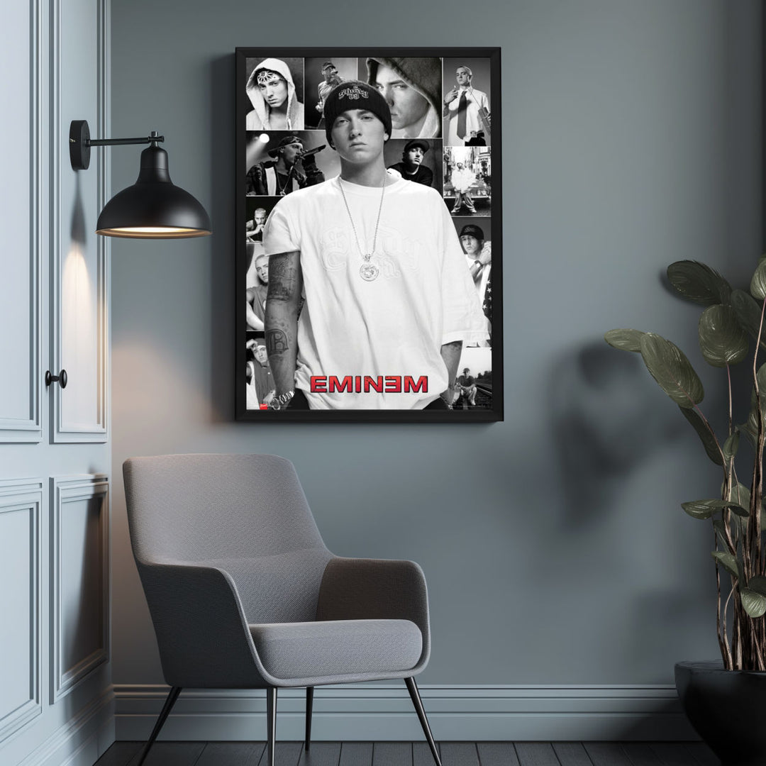 Background with Framed Poster