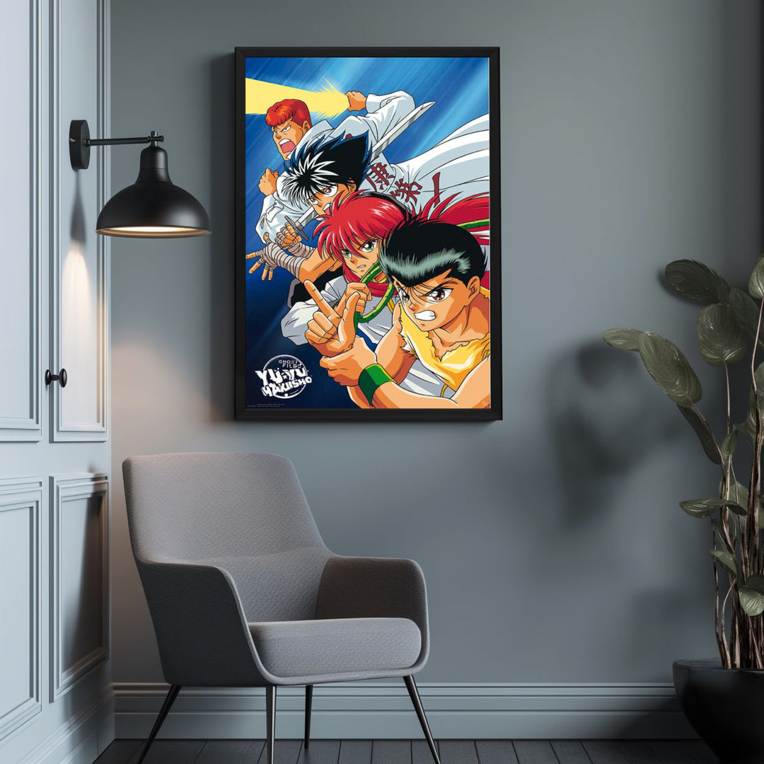 Background with Framed Poster