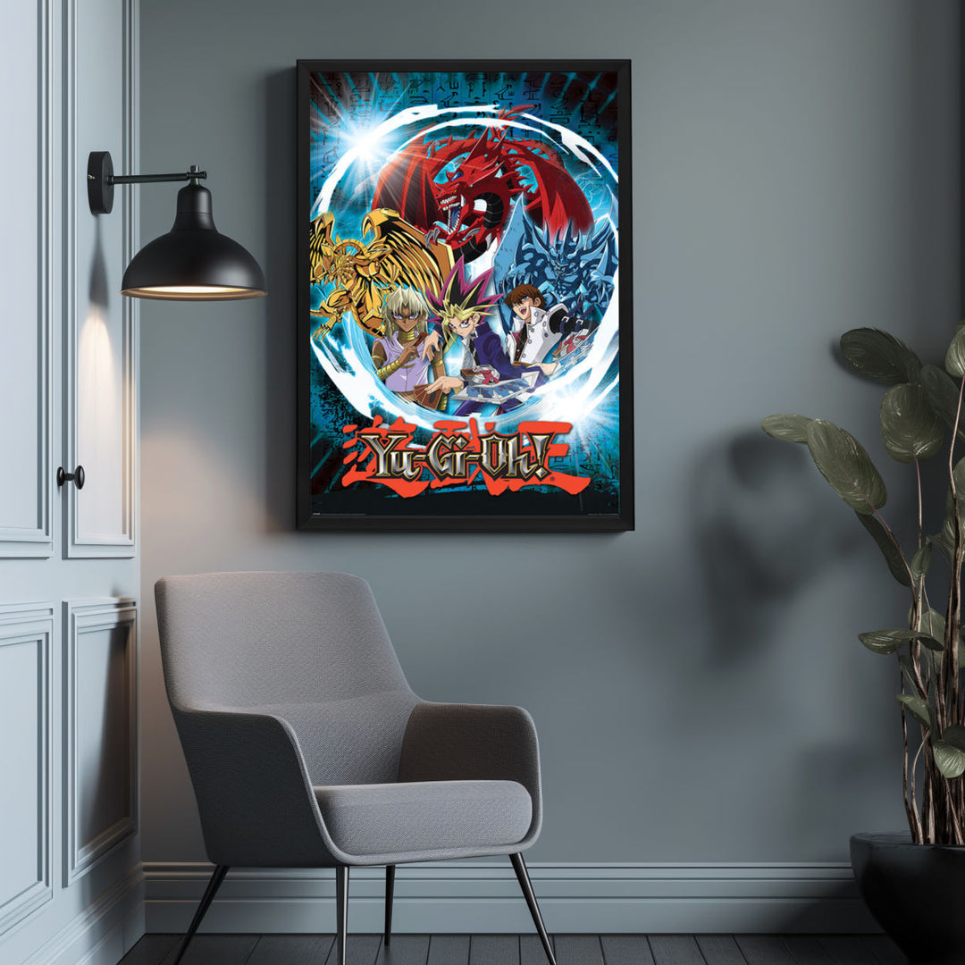 Background with Framed Poster