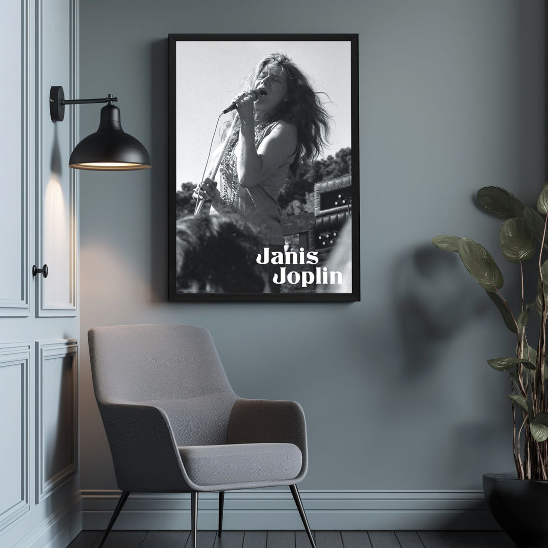 Background with Framed Poster