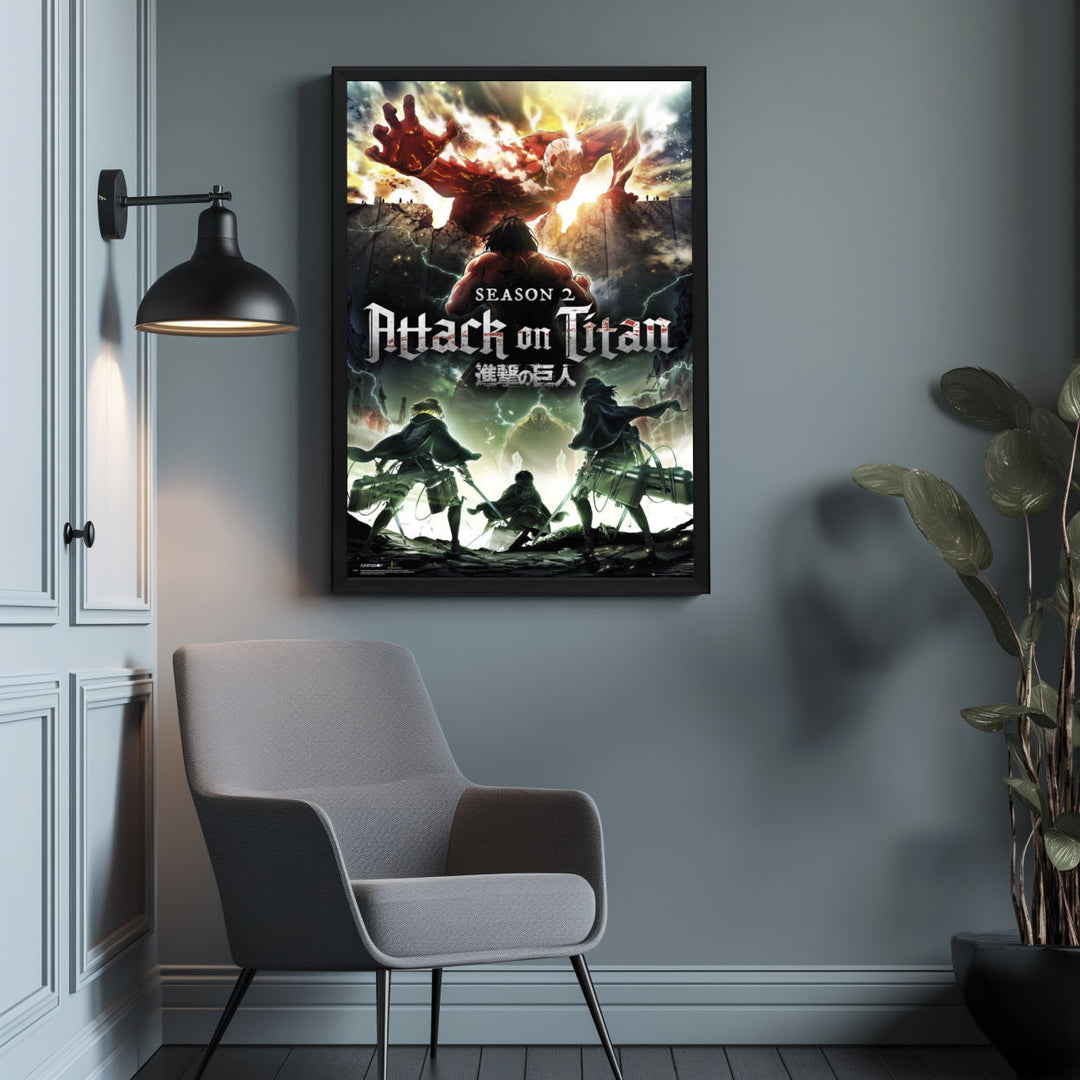 Background with Framed Poster