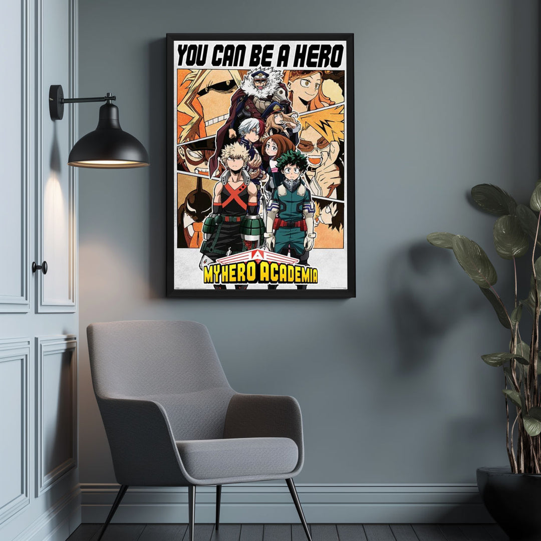 Background with Framed Poster