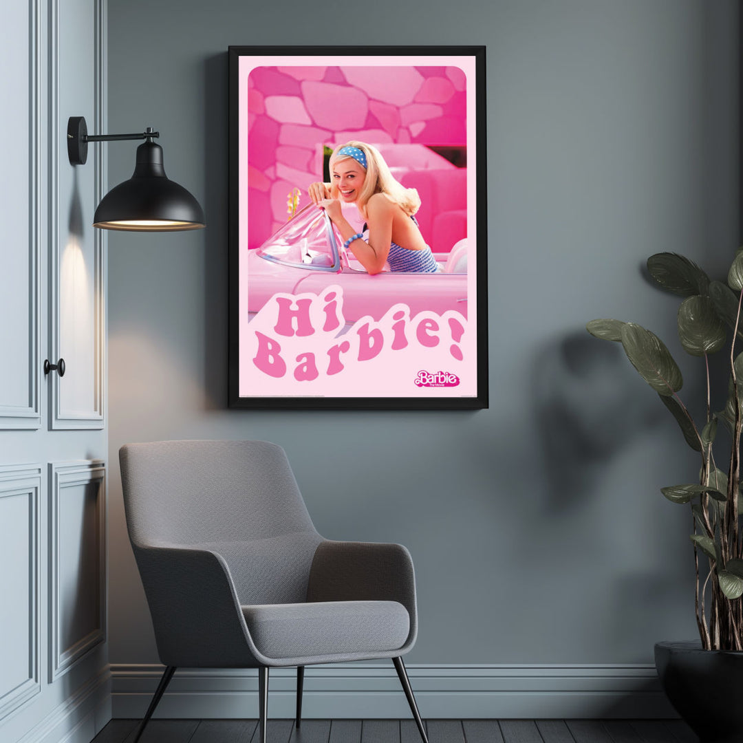 Background with Framed Poster