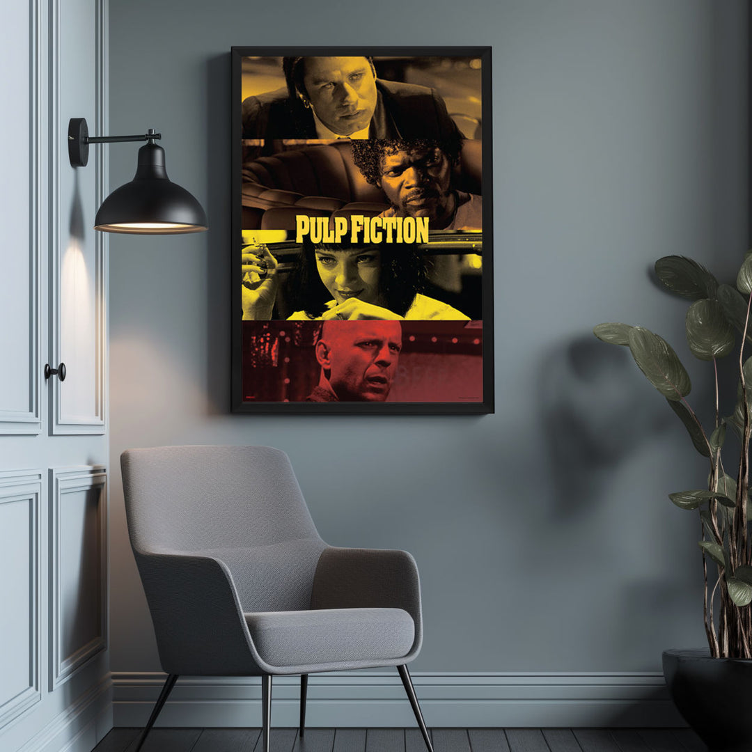 Background with Framed Poster