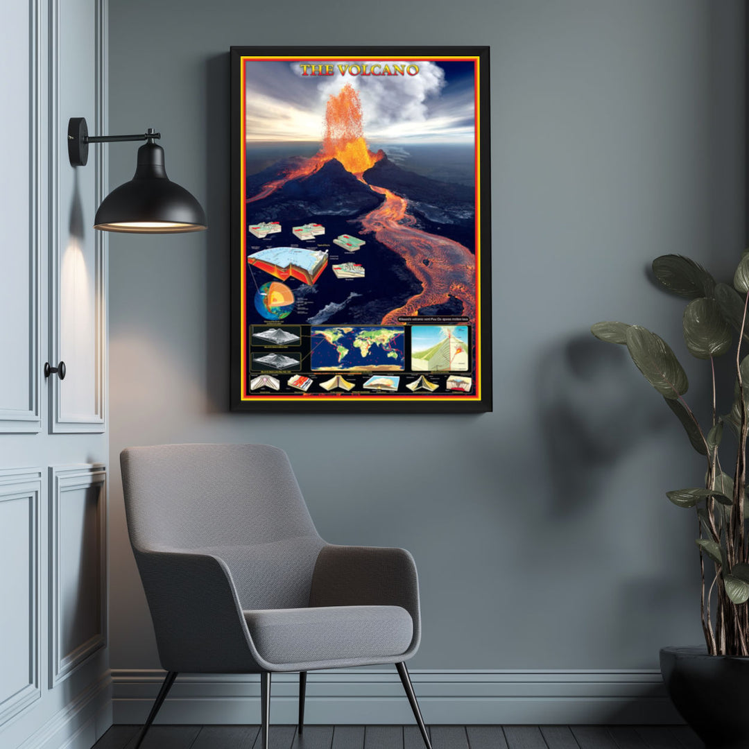 Background with Framed Poster