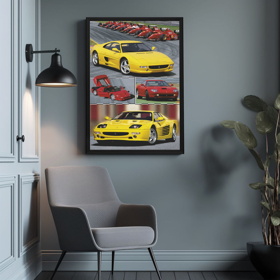Background with Framed Poster