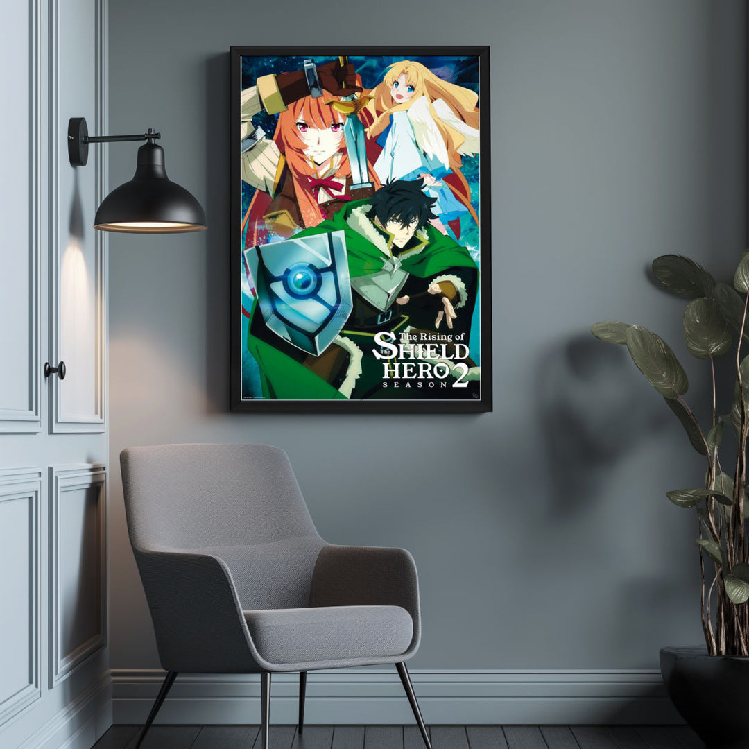 Background with Framed Poster
