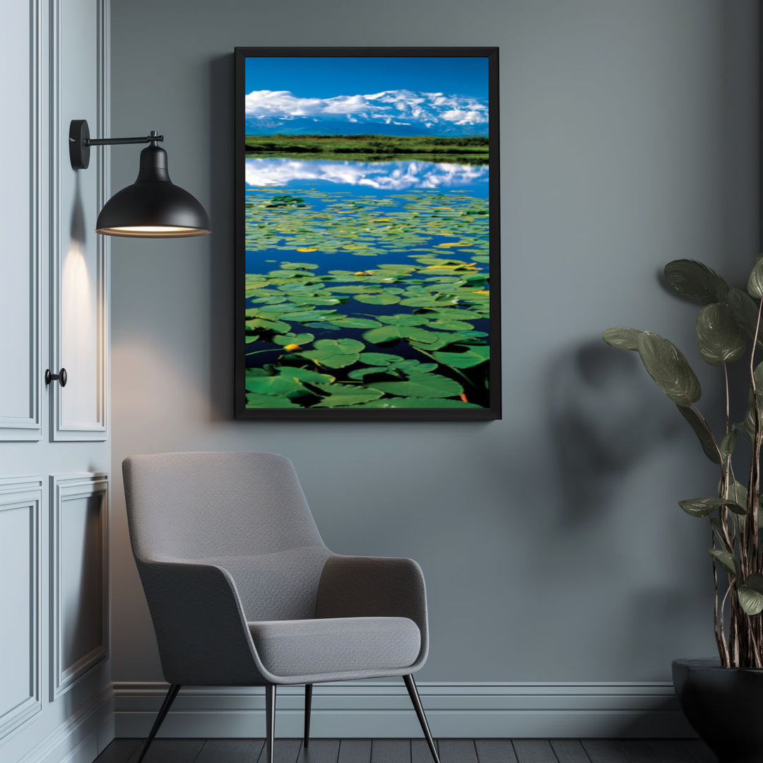 Background with Framed Poster