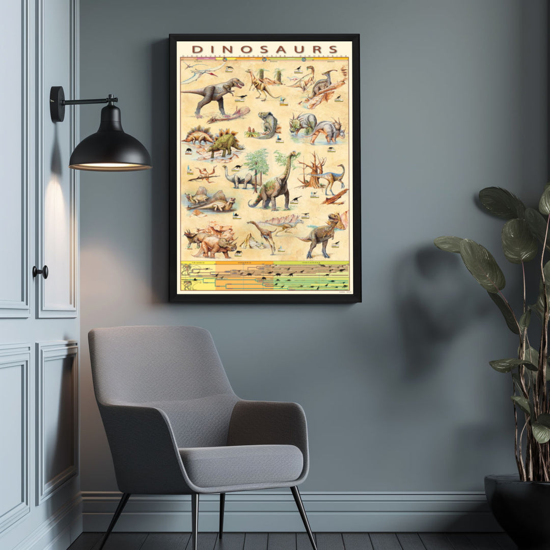 Background with Framed Poster