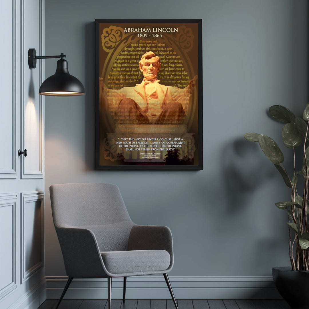 Background with Framed Poster