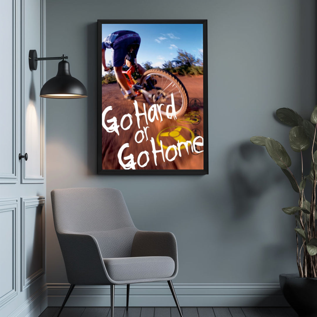 Background with Framed Poster