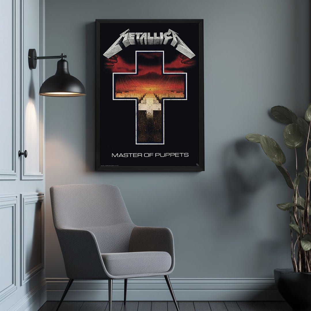 Background with Framed Poster