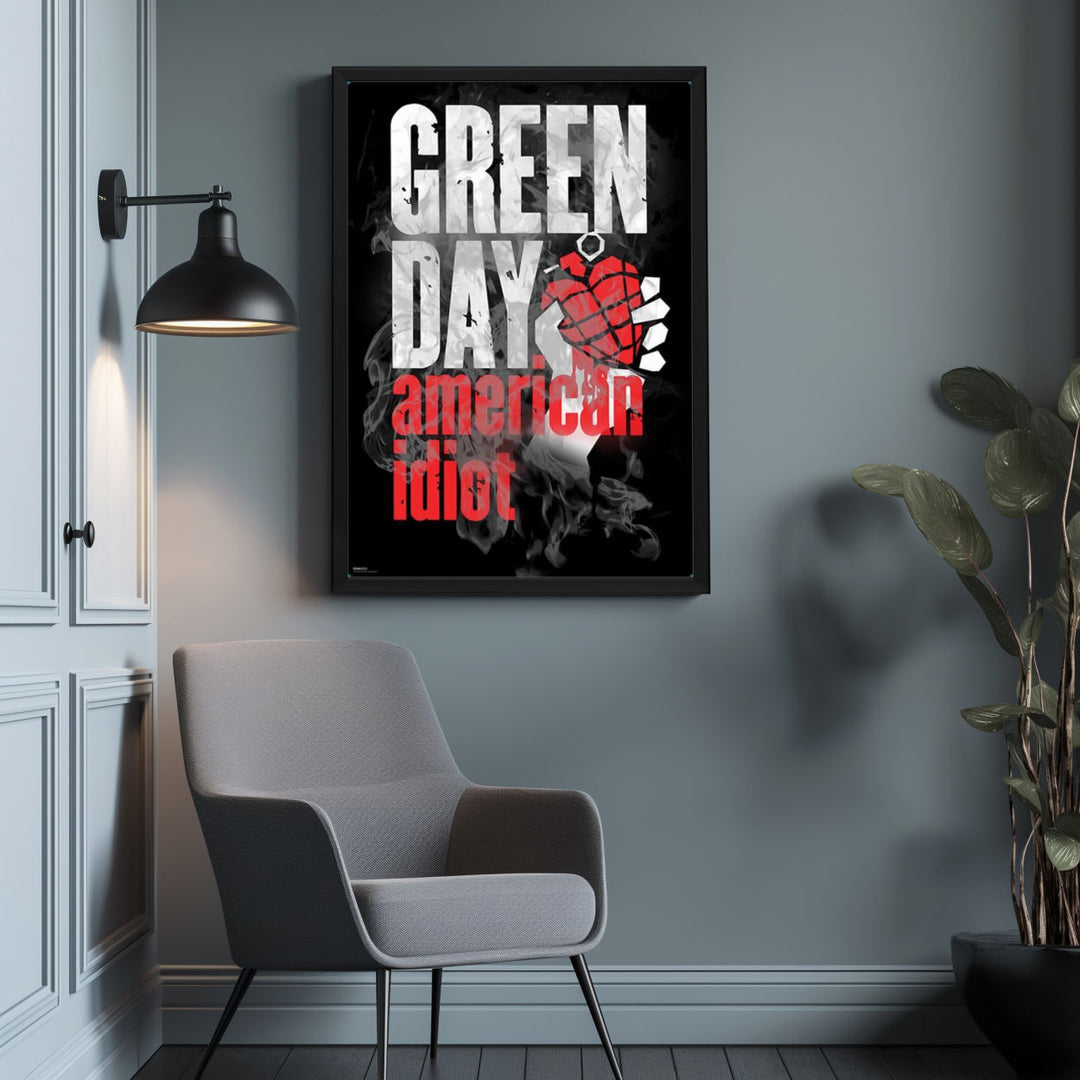 Background with Framed Poster