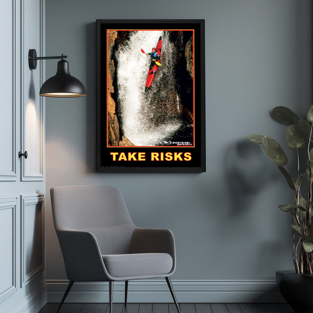 Background with Framed Poster