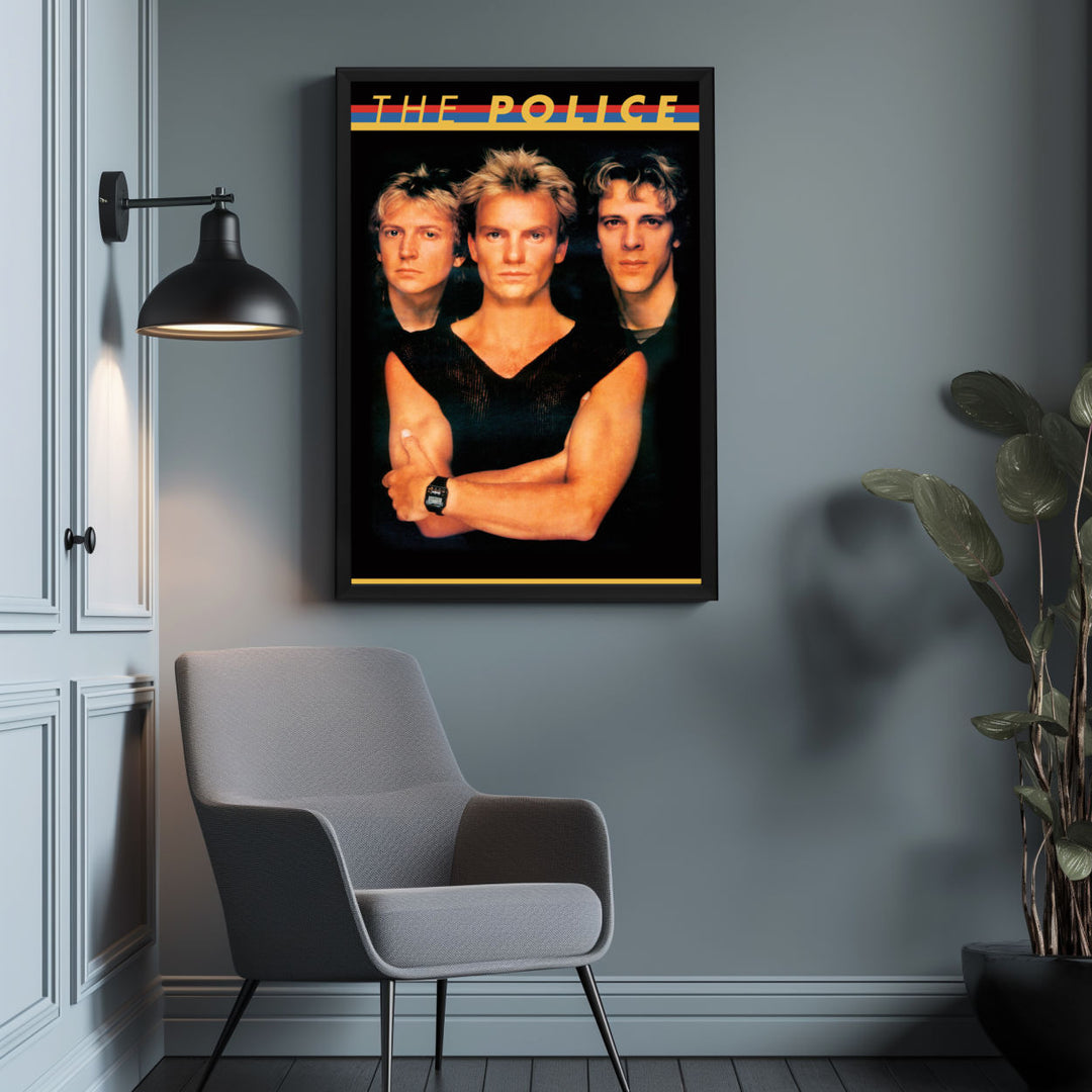 Background with Framed Poster