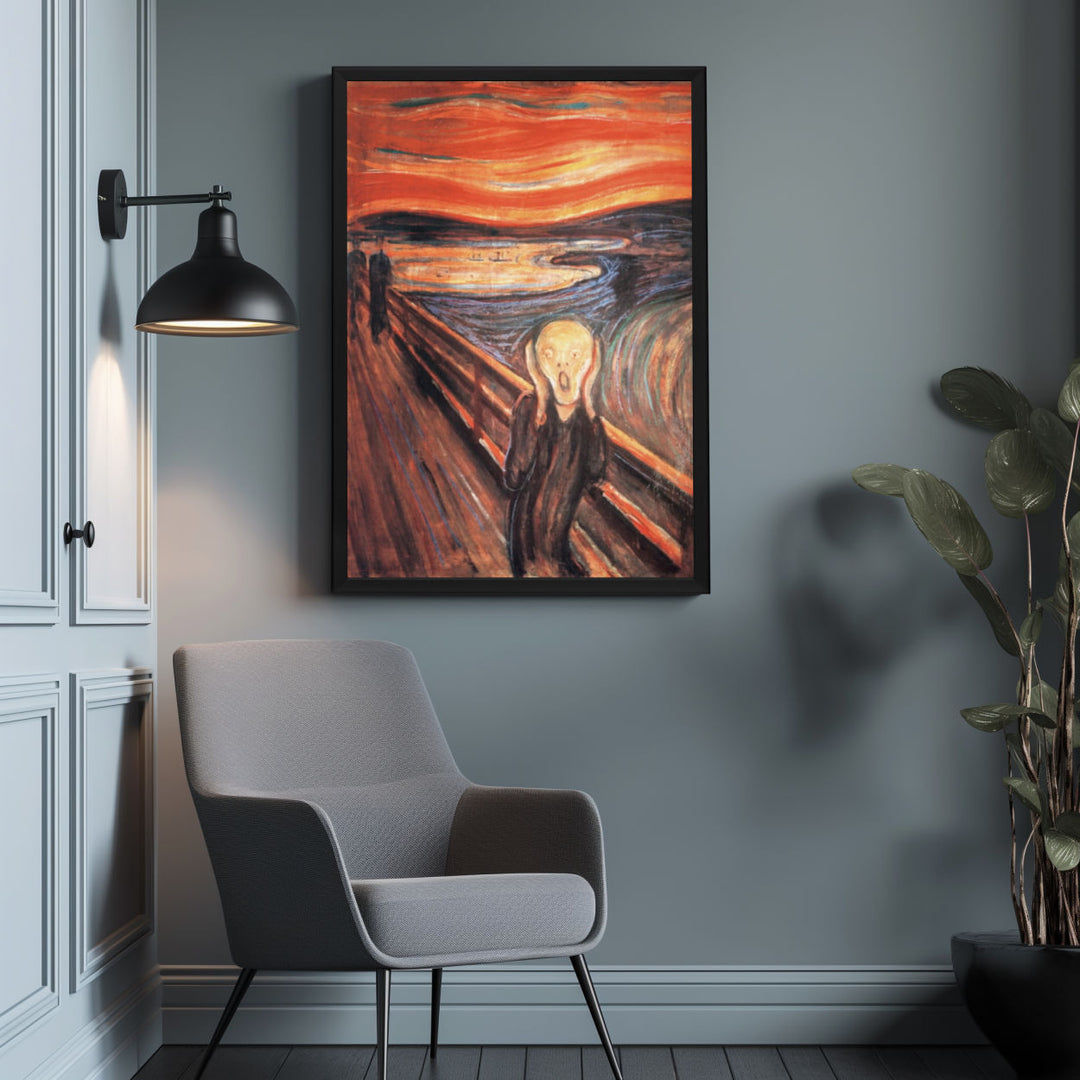 Background with Framed Poster