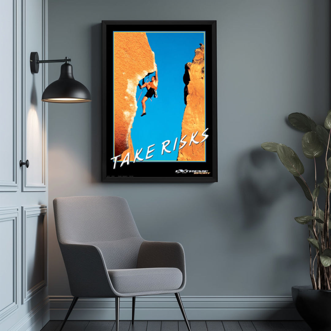 Background with Framed Poster