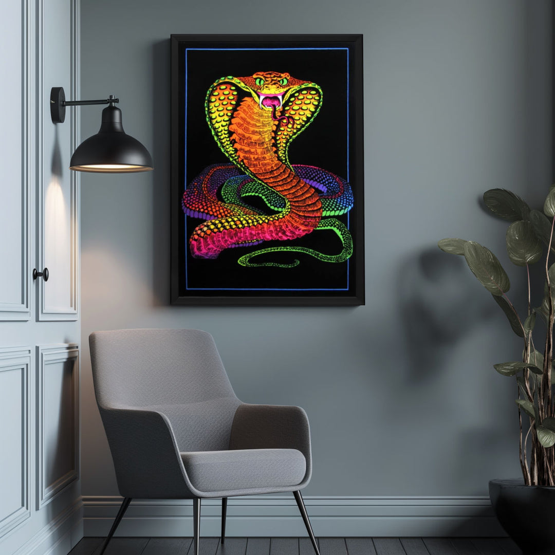 Background with Framed Poster