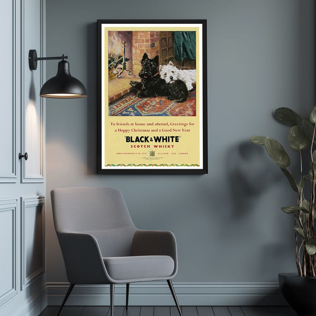 Background with Framed Poster