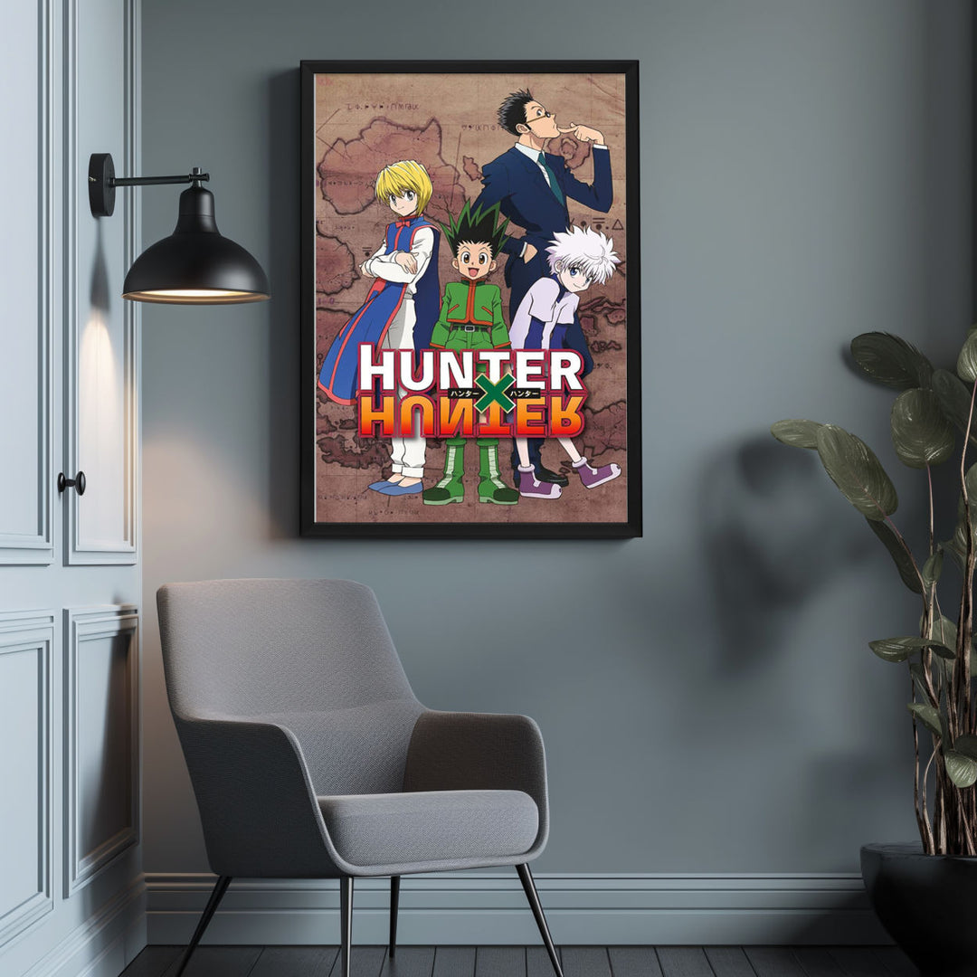 Background with Framed Poster