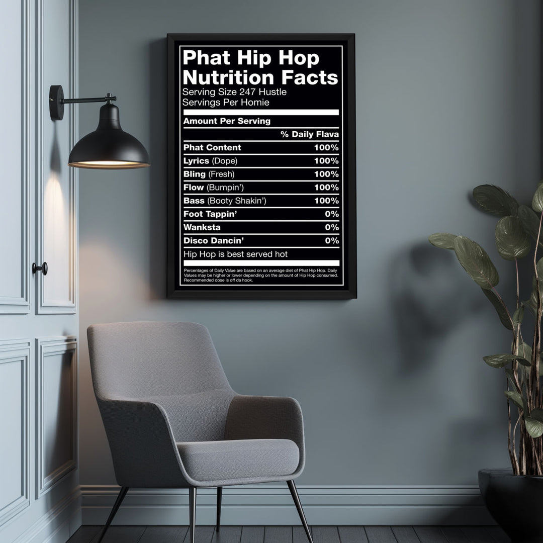 Background with Framed Poster